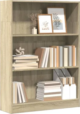 Obrázek produktu pro Maison Exclusive – knihovna Sonoma dub 80x24x109 cm dřevěný materiál