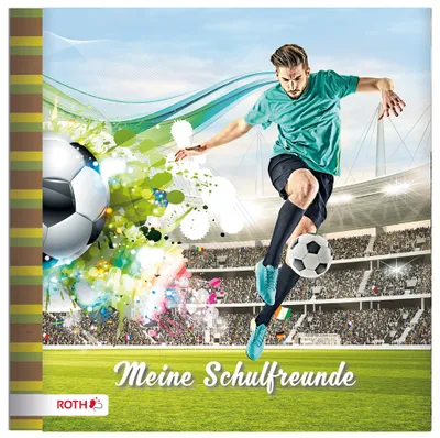 Obrázek produktu pro ROTH89265 Freundebuch "Fußballstar" 165 x 165 mm 64 Seiten(S)