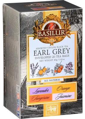 Obrázok produktu pre Basilur EARL GREY, zmiešaný čaj v sáčkoch, 20 ks x 2 g