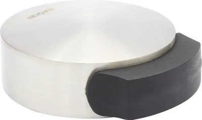 Produktbild von WAGNER Türstopper SCREW OR GLUE / Schrauben oder Kleben - Ø 50 x 55 x 17 mm, Metall Edelstahloptik, Kautschuk - 15511111