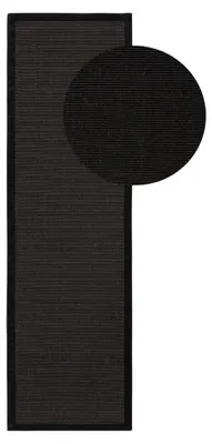 Produktbild von benuta Sisalteppich Sana Läufer Schwarz 70 x 240 cm