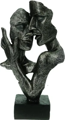 Produktbild von Formano Moderne Büste Paar auf Sockel Liebespaar Figur Poly 32 cm