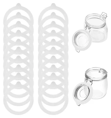 Image de TRANKIELO® - 20 joints d'étanchéité en caoutchouc, dimensions 93x68 mm – Joints en silicone réutilisables – Étanches et hermétiques