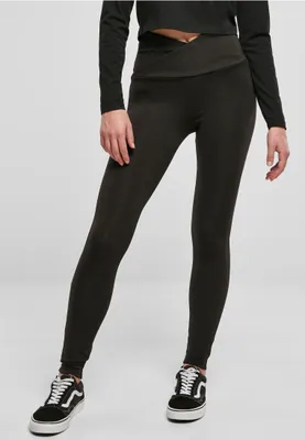 Obrázek produktu pro Dámské leginy Urban Classics Ladies Recycled V Waist Leggings black - XL