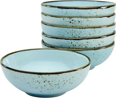 Produktbild von CreaTable, 22069, Nature Collection Lightblue, Mehrzweckschale 6-tlg, Steinzeug