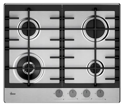 Immagine prodotto di Hoover H-HOB 300 GAS HHG6BF4C3X, Acciaio inossidabile, Da incasso, 60 cm, A gas, Acciaio inossidabile, 4 zone