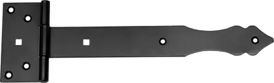 Produktbild von Kreuzgehänge T-Scharniere T-Bänder Gerollt 250 mm Halbschwere Schwarz