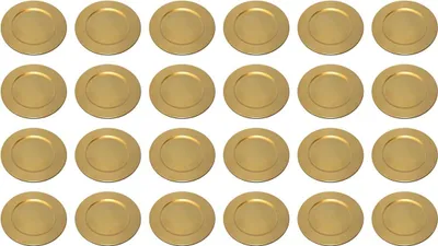Produktbild von Platzteller Dekoteller Ø 33 cm gold Set zu 24 Stück
