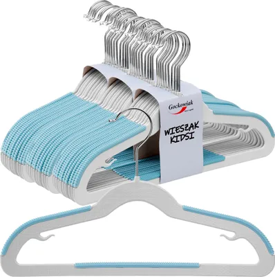 Image de Ensemble de cintres KIDSI, 30 pièces, gris et bleu
