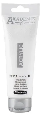 Produktbild von Schmincke AKADEMIE Acrylfarbe 120 ml - 111 Titanweiß