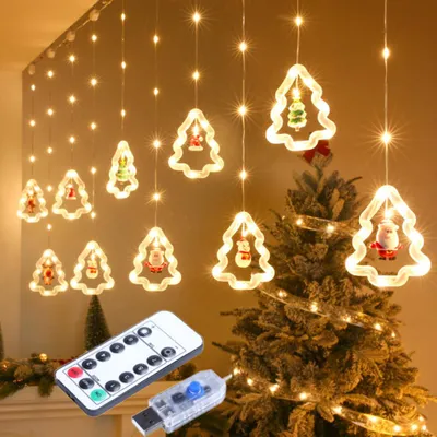 Obrázok produktu pre LED vianočná hviezda girlanda pre vnútorné/vonkajšie dekorácie na vianočné svadobné večierky