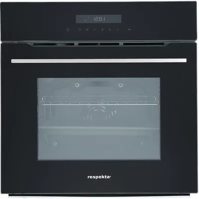 Respekta PYRO 9 Touch Einbau-Elektrobackofen, Glasdekor, 66 l Volumen, 59,5 cm Breite, , Ober-/Unterhitze + Umluft, Selbstreinigungsfunktion, Display, integrierte Uhr
