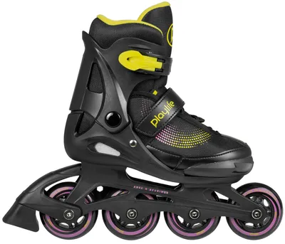 Image de Rollers Playlife Joker Noir, pointures 28-31 (enfants) Noir, pointures 28-31