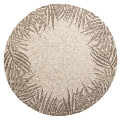 Produktbild von In- & Outdoor Teppich Rund- Tiga Edge Taupe