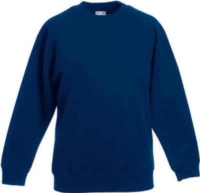 Produktbild von Fruit of the Loom - Kids  Raglan Sweat - Navy - 104