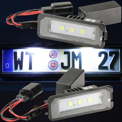 Produktbild von Led Kennzeichenbeleuchtung für VW Golf Limo 4, 5, 6, 7 + Cabrio