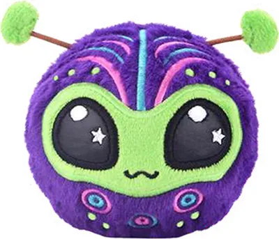Image de Bouncibles Zoggo peluche 8 cm extraterrestre violet