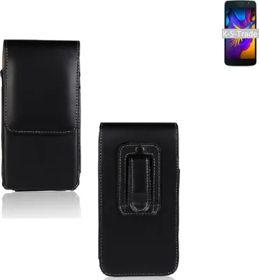 Produktbild von K-S-Trade Gürteltasche kompatibel mit Motorola Moto G5s  Schutz-Hülle Handy-Hülle mit Magnetverschluss  Holster in schwarz