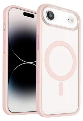 Zdjęcie produktu dla Etui ochronne do iPhone Air, kompatybilne z MagSafe, z wzmocnionymi narożnikami, kolor różowy