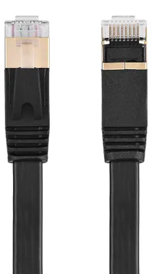 Obrázek produktu pro Stíněný síťový kabel CAT7 RJ45 600 MHz, plochý ethernetový kabel, 1 m
