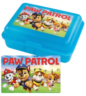 Paw Patrol Broodtrommel, Lunchbox mit Trennwand, blau