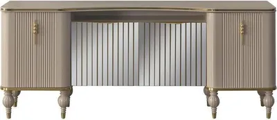 Produktbild von Moderne Beige Anrichte s Sideboard Wohnzimmer Holzschrank
