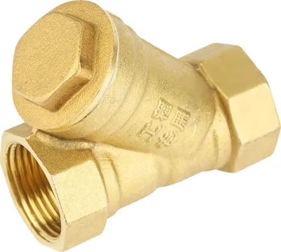 Productafbeelding van 3/4" BSPP-binnendraad, Y-vormige messing zeefilterventilaansluiting voor water-olie-scheiding