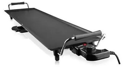 Immagine prodotto di Piastra elettrica da 90 cm, con termostato regolabile, 1800W, colore nero, marca Fagor, modello FGP90