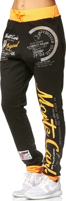 Produktbild von Damen Jogging-HOSE | Monte Carlo 592 Schwarz/Gelb L