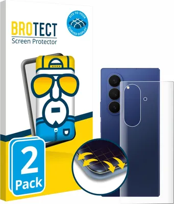 Produktbild von 2x BROTECT Fullscreen Schutzfolie für Samsung Galaxy Z Fold 7 (Rückseite) Displayschutz Folie Fullcover Klar Transparent