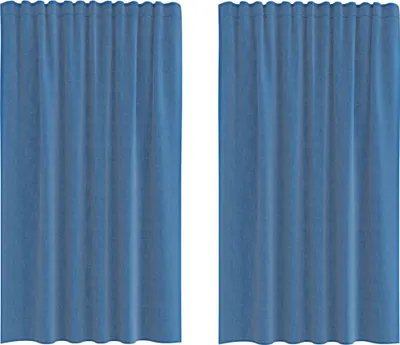 Immagine prodotto di Tende in Voile con Passanti 2 pz Blu Reale 140x175 cm