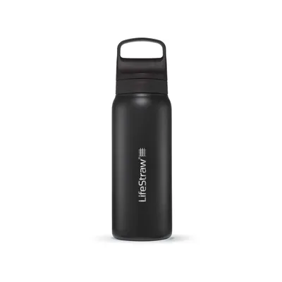 Immagine prodotto di LifeStraw bottiglia filtro acqua Go 2.0 nero in acciaio inox isolato 1 litro-Nero