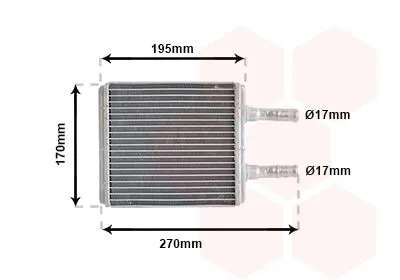 Produktbild von VAN WEZEL 82006061 Wärmetauscher Innenraumheizung Kühler für HYUNDAI ACCENT Stufenheck (X-3) ACCENT I (X-3) LANTRA II (J-2) LANTRA II Wagon (J-2)