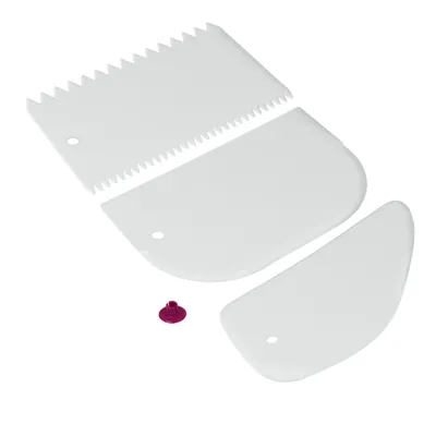 Immagine prodotto di Set di 3 spatole per impasto, plastica