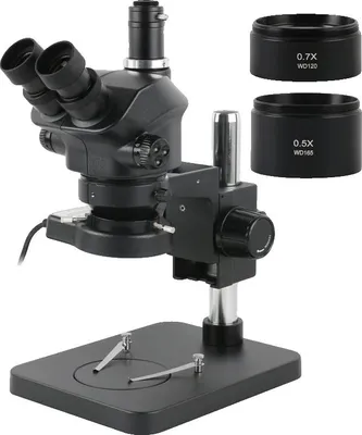 Produktbild von Stereomikroskop, trinokulares Design, hochauflösende Beleuchtung, 7-50X Ein Set