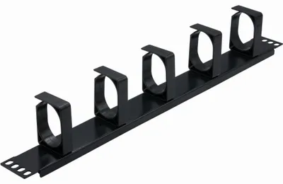 Produktbild von NWSZ Rockstable 19'' 1HE Rangierpanel Kabelmanagement 75x483x44mm Black