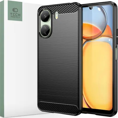 Image de Tech-Protect Tpucarbon Xiaomi Redmi 13C / Poco C65 Noir