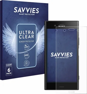 Produktbild von 6x Für Sony Xperia XZ1 Schutzfolie Savvies Displayschutz Display Schutz Folie Klar Transparent