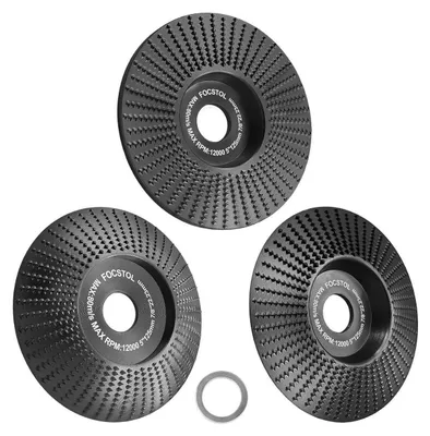 Obrázek produktu pro Brousky na úhlové brusky, 3 kusy, průměr 125 mm, s otvorem 22,23 x 15,875 mm, určené k broušení, tvarování, leštění a řezání
