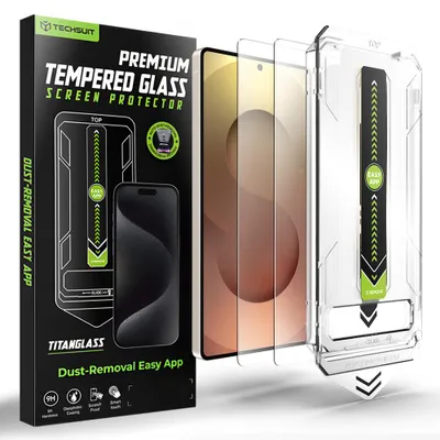 Obrázok produktu pre Techsuit - TitanGlass CrystalHD tvrdené sklo pre Samsung Galaxy S25 Ultra (2 ks, kompatibilné s odtlačkom prsta) - priehľadná