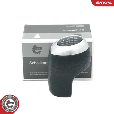 Immagine prodotto di ESEN SKV Pomello del cambio Pomello del cambio cromato/nero a 6 marce per HYUNDAI i20 (PB, PBT) i30 (GD) i30 CW (GD)