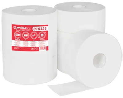 Zdjęcie produktu dla Papier toaletowy JUMBO Ø 280 mm celuloza 2-warstwowy / 6 szt