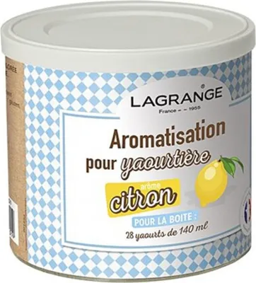 Image de Pot de 425g arome citron pour yaourtière - Lagrange - 380360 -