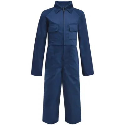 Image de vidaXL Combinaison de travail pour enfant, taille 110/116, bleu