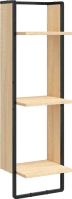 Obrázok produktu pre vidaXL Nástenná polica 3 priehradky Sonoma dub 30x25x100 cm materiál na báze dreva