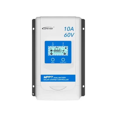 Immagine prodotto di EPEVER® DuoRacer serie DR1206N MPPT Regolatore di carica solare 10A 60V, batteria Duo, 0% IVA