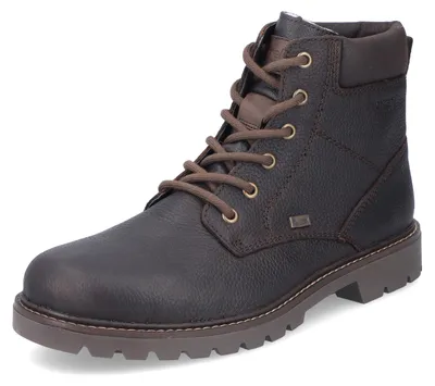 Image de Rieker Herren Botte d'hiver en cuir véritable RiekerTEX marron, doublure en Laine véritable, Hommes:42 EU