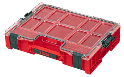 Produktbild von Qbrick System PRO Organizer 300 RED ULTRA HD stapelbar 452 x 358 x 110 mm 9 l IP54 mit 8 Inlays