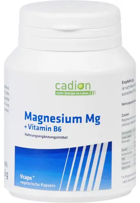Produktbild von Cadion Magnesium Kapseln + Vitamin B6 Kapseln, 90 St. Kapseln
