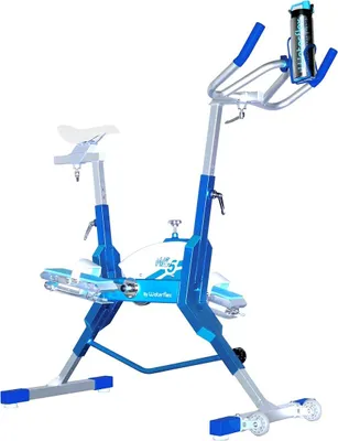 Produktbild von Aquabike Aluminium WR5 Air -  Pool Bike - Hydraulischer Widerstand - Tiefe 1,1-1,6m - Aluminiumrahmen - 16 kg